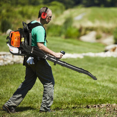 VEVOR Backpack Leaf Blower, 63CC 2-Cycle Gas Leaf Blower with 1.89L Fuel Tank, 1110CFM Air Volume 220MPH Speed, Ideal