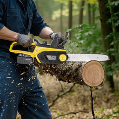 VEVOR Cordless Chainsaw, 20V 12-Inch Brushless Chainsaw Battery Powered, 4.0Ah Battery and Rapid Charger Included