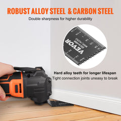 VEVOR 50PCS Oscillating Saw Blades, Universal Quick Release Oscillating Saw Blades, Multitool Tool Blades for Wood