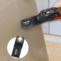 VEVOR 50PCS Oscillating Saw Blades, Universal Quick Release Oscillating Saw Blades, Multitool Tool Blades for Wood