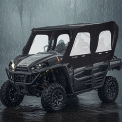 VEVOR Cab Enclosure Upper Doors, Compatible with Kawasaki Teryx4 2012-2022, Soft Upper Doors, Windproof & Waterproof