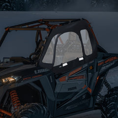 VEVOR Cab Enclosure Upper Doors, Compatible with Polaris RZR XP 1000/XP Turbo 2014-2023, Soft Upper Doors, Windproof