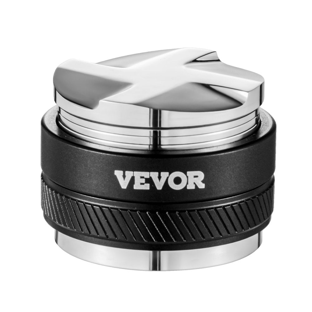 VEVOR Coffee Distributor 53mm, 2-in-1 Adjustable Espresso Distributor with Fan-Shaped Base, Coffee Distributor 304