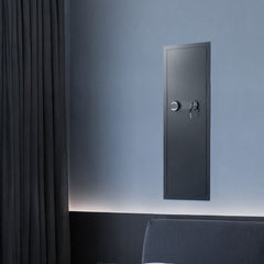 VEVOR Wall Safe, 4-Tier Hidden Wall Mounted Gun Safe with Password & Key, Q235 Cold-Rolled Steel In-Wall Box with LED