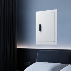 VEVOR 0.83 sq.ft Wall Safe, 3-Tier Hidden Wall Safe with Password, Key & Turning Knob, Q235 Cold-Rolled Steel In-Wall