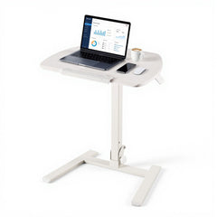 VEVOR Standing Desk, Adjustable Height Mobile Stand Up Desk with Tilting Desktop, 25.6 x 19 in Small Computer Sit Stand