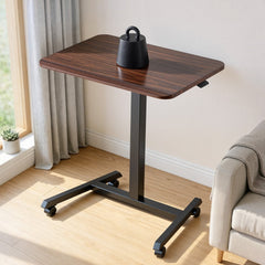 VEVOR Standing Desk, Adjustable Height Mobile Stand Up Desk with 4 Casters, 25.6 x 19 in Small Computer Sit Stand