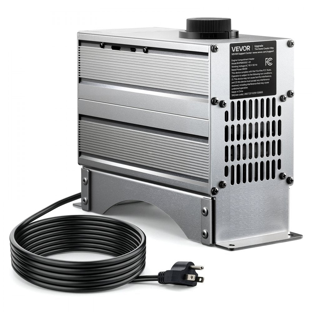 VEVOR Boat Engine Compartment Heater, 800W Bilge Heater Fit Boats Up to 35FT, Self-Regulating PTC Element & 32-104°F