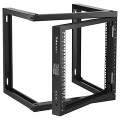 VEVOR 9U Wall Mount Rack, 150 lbs/68.04 kg Max Load Capacity, Open Frame Server Network Rack with Cage Nuts Screws
