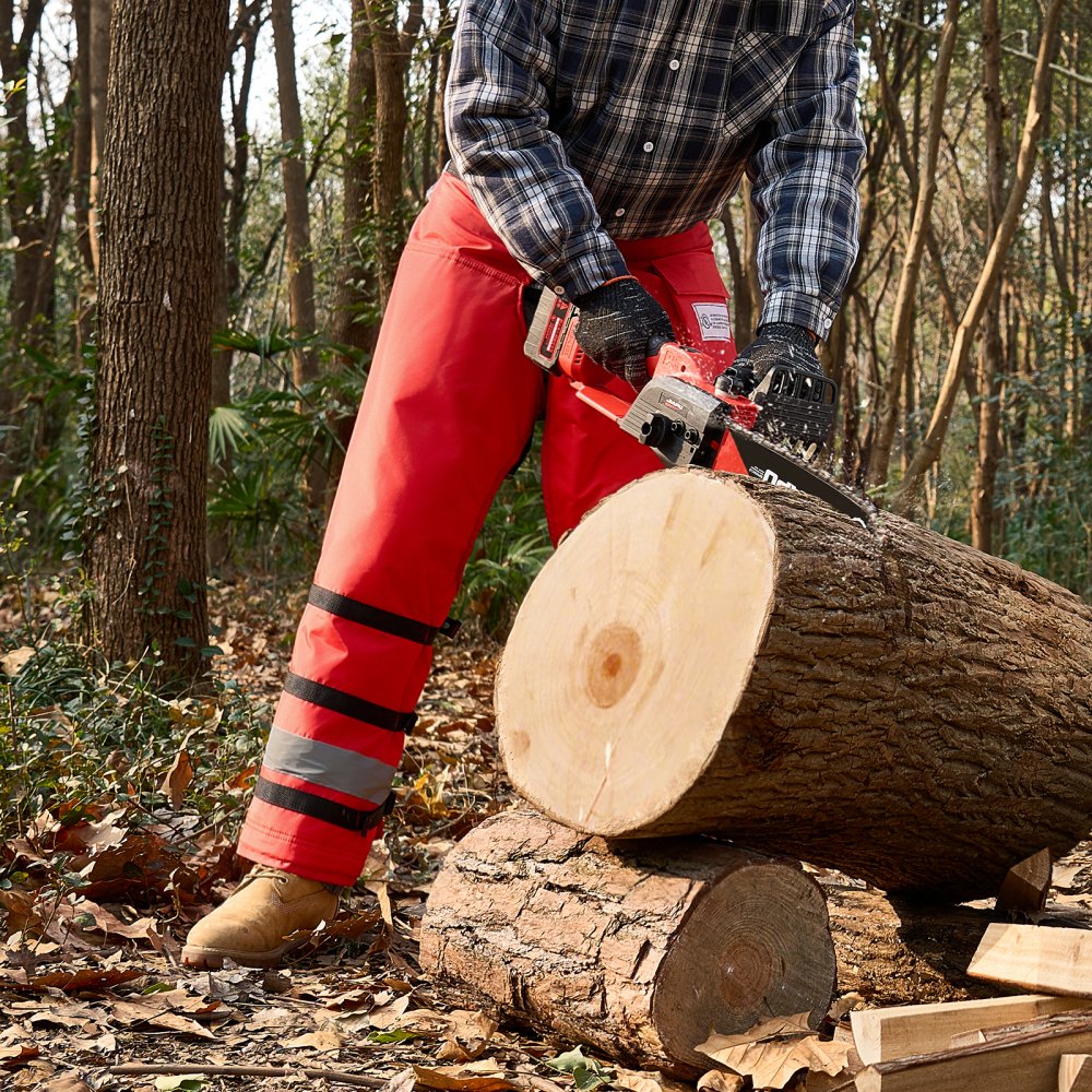 VEVOR Chainsaw Chaps Wrap, Class D, 8 Layers Wrap Style Chainsaw Pants with Adjustable Belt & Gear Pocket, Chain Saw