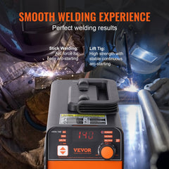 VEVOR Stick Welder, 140A ARC/Lift TIG 2-IN-1 Welding Machine with IGBT Inverter 110V Portable MMA Welder Machine with