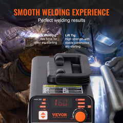 VEVOR Stick Welder, 160A ARC/Lift TIG 2-IN-1 Welding Machine with IGBT Inverter 110V/220V Portable MMA Welder Machine