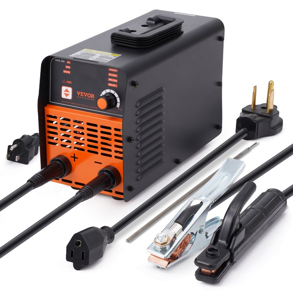VEVOR Stick Welder, 200A ARC/Lift TIG 2-IN-1 Welding Machine with IGBT Inverter 110V/220V Portable MMA Welder Machine
