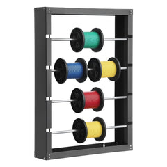 VEVOR Wire Spool Rack, 4 Adjustable Rods, Cold-Rolled Steel Wire Spool Holder Wall Mounted for Multi-Spools, Wiring