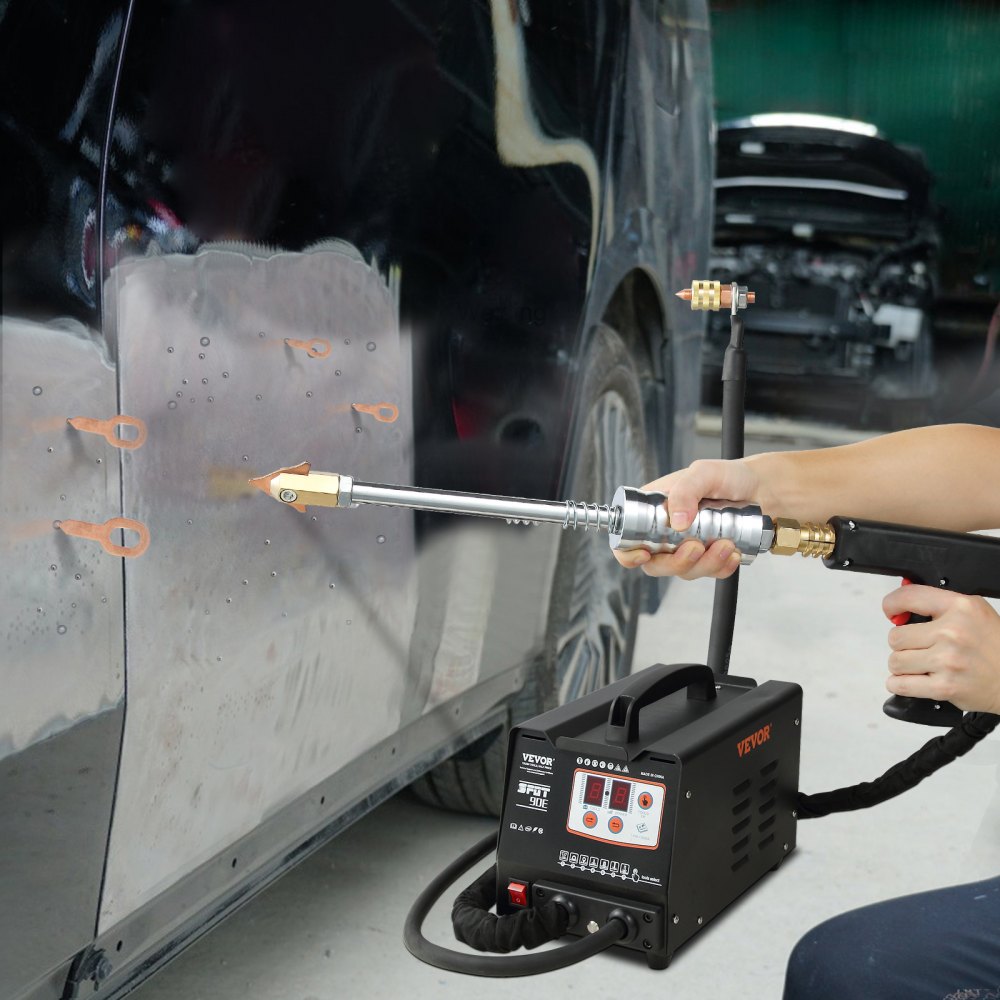 VEVOR Stud Welder Dent Repair Kit, 110V Spot Welding Machine with Slide Hammer Dent Puller, Professional Dent Removal