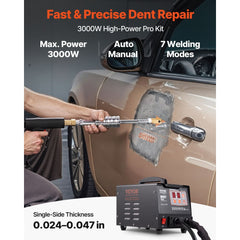 VEVOR Stud Welder Dent Repair Kit, 110V Spot Welding Machine with Slide Hammer Dent Puller, Professional Dent Removal