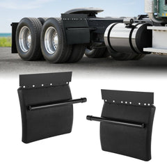 VEVOR Quarter Fenders for Semi Trucks, 24" x 24" Semi Truck Fenders with Tube Bracket and Mounting Hardware, 1 Pair