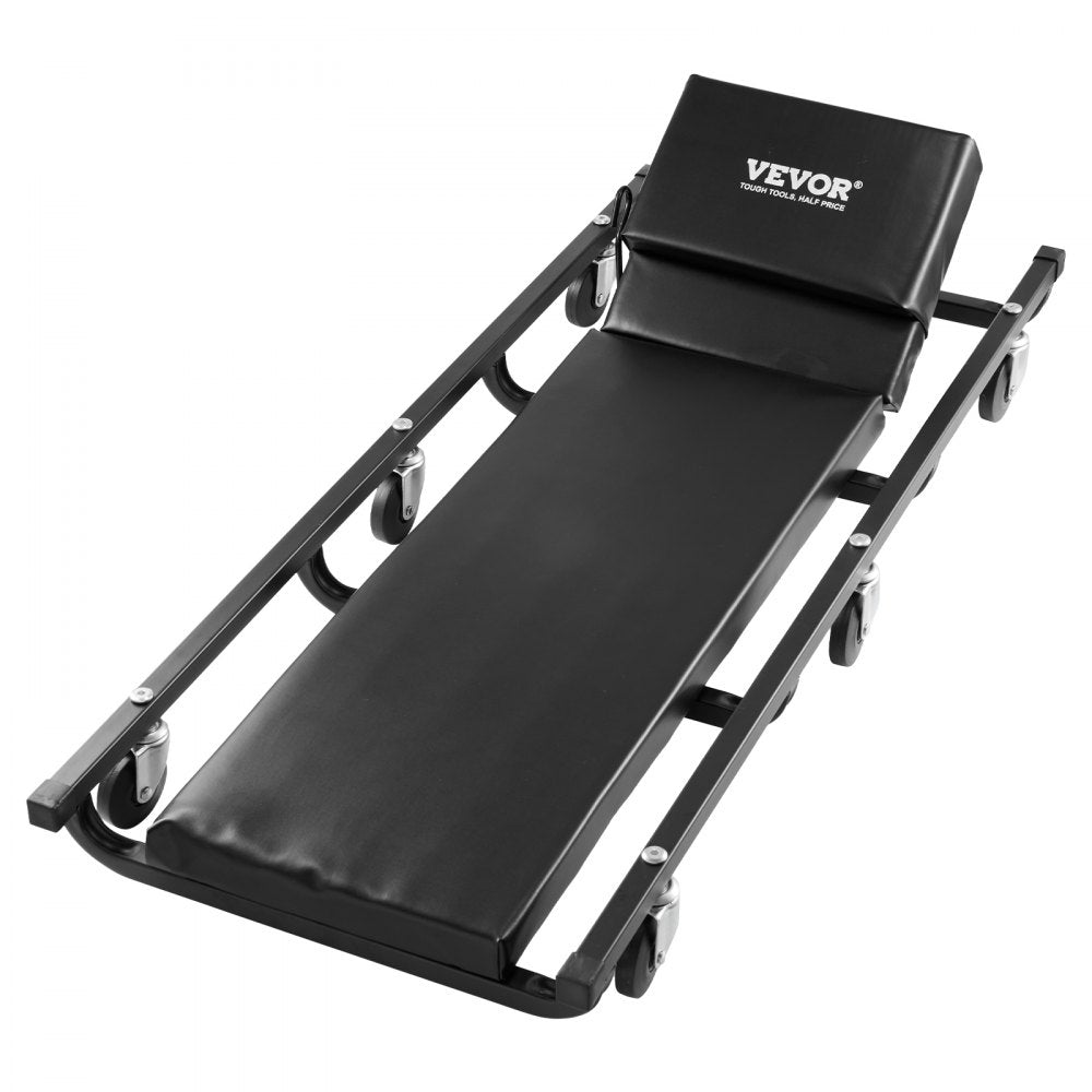 VEVOR Mechanic Garage Creeper, 40-Inch, 300 lbs Capacity Automotive Rolling Creeper with 6 Casters Adjustable Cushioned