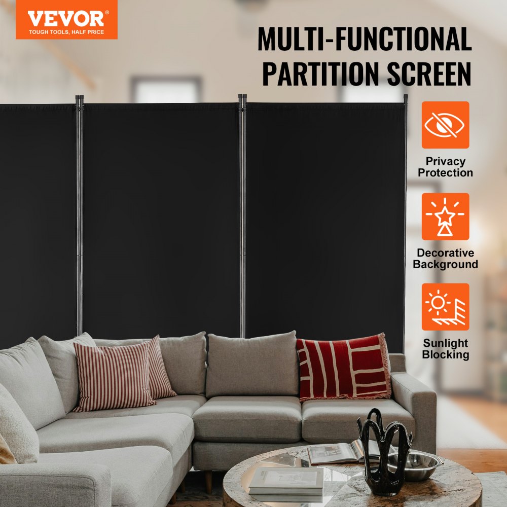 VEVOR Room Divider, 3 Panel Room Divider, Folding Privacy Screen and Portable Partition Divider for Room Separation