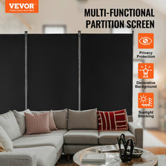 VEVOR Room Divider, 3 Panel Room Divider, Folding Privacy Screen and Portable Partition Divider for Room Separation