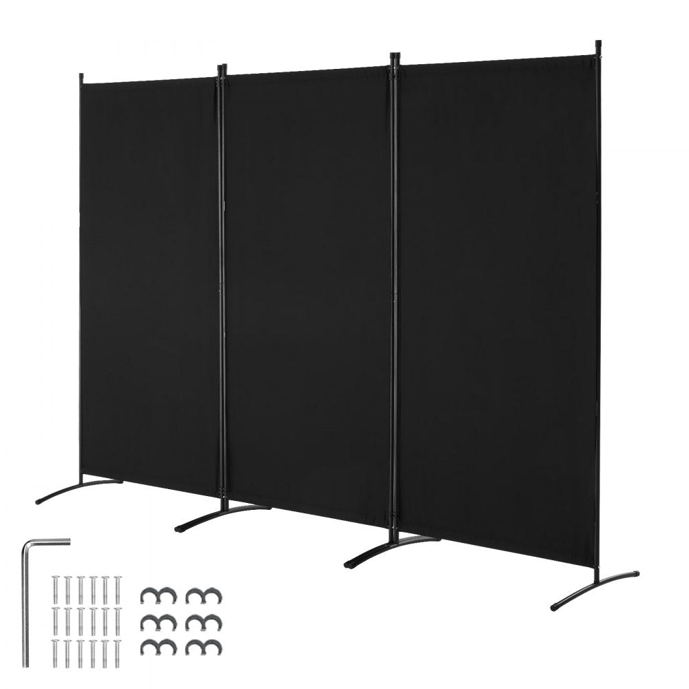 VEVOR Room Divider, 3 Panel Room Divider, Folding Privacy Screen and Portable Partition Divider for Room Separation
