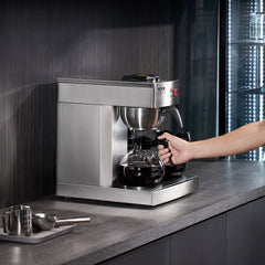 VEVOR 12 Cups Commercial Drip Coffee Maker, Coffee Maker Machine with 3 Glass Carafes and 3 Warmer Plates, Stainless