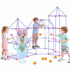 VEVOR Fort Building Kit for Kids, 225 PCS Creative STEM Construction Toys, for 4 5 6 7 8+ Year Old Boys Girls, Upgraded