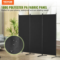 VEVOR Room Divider, 3 Panel Room Dividers and Folding Privacy Screens, Fabric Partition Room Dividers for Office