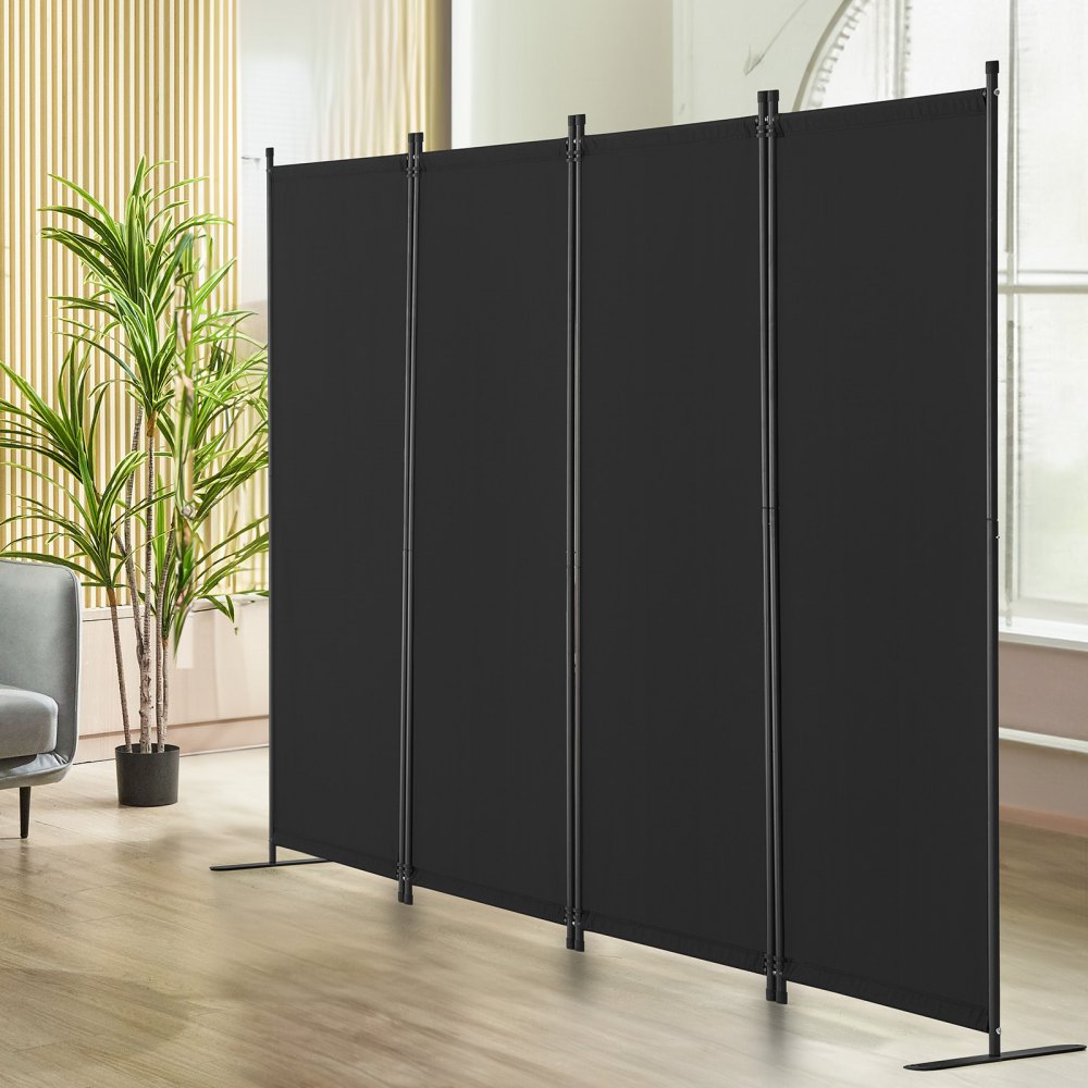 VEVOR Room Divider, 4 Panel Room Dividers and Folding Privacy Screens, Fabric Partition Room Dividers for Office
