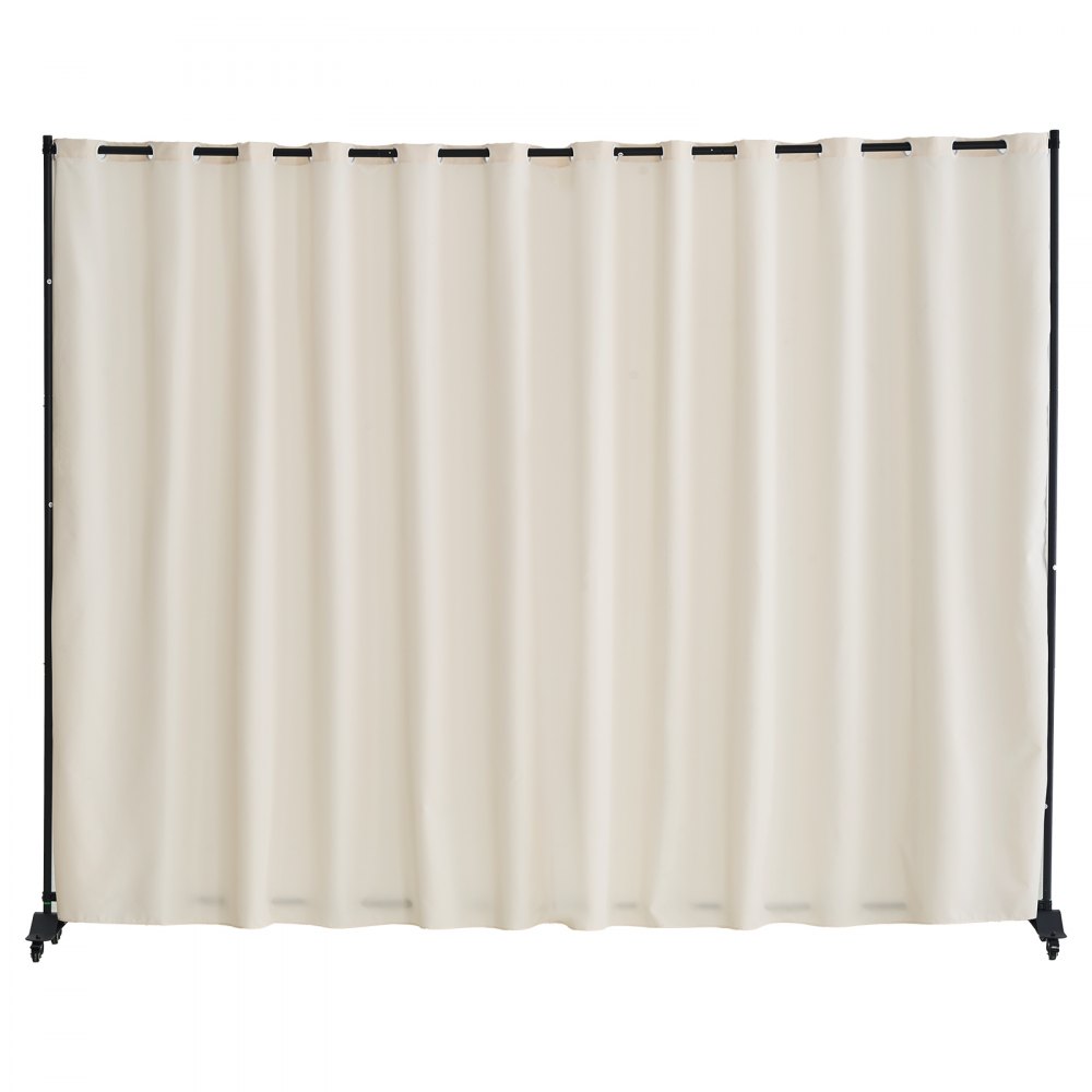 VEVOR Room Divider, Portable Panel Room Divider with Wheels Curtain Divider Stand, Freestanding Room Divider Privacy