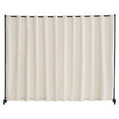 VEVOR Room Divider, Portable Panel Room Divider with Wheels Curtain Divider Stand, Freestanding Room Divider Privacy