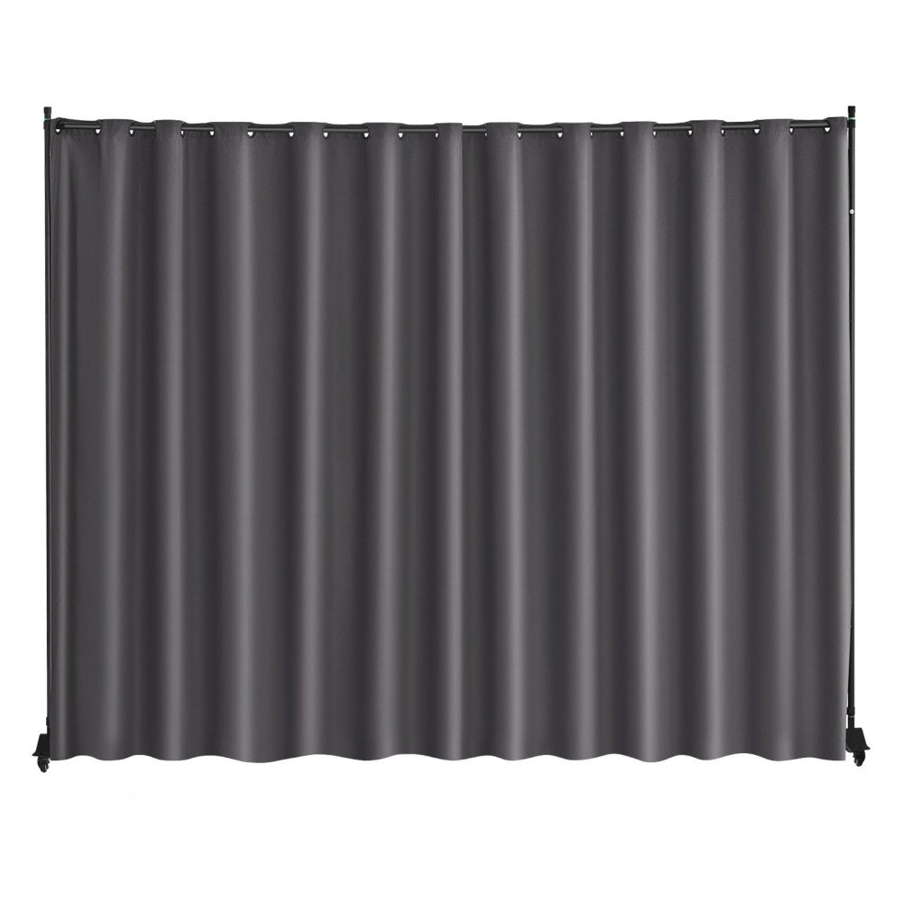 VEVOR Room Divider, Portable Panel Room Divider with Wheels Curtain Divider Stand, Freestanding Room Divider Privacy