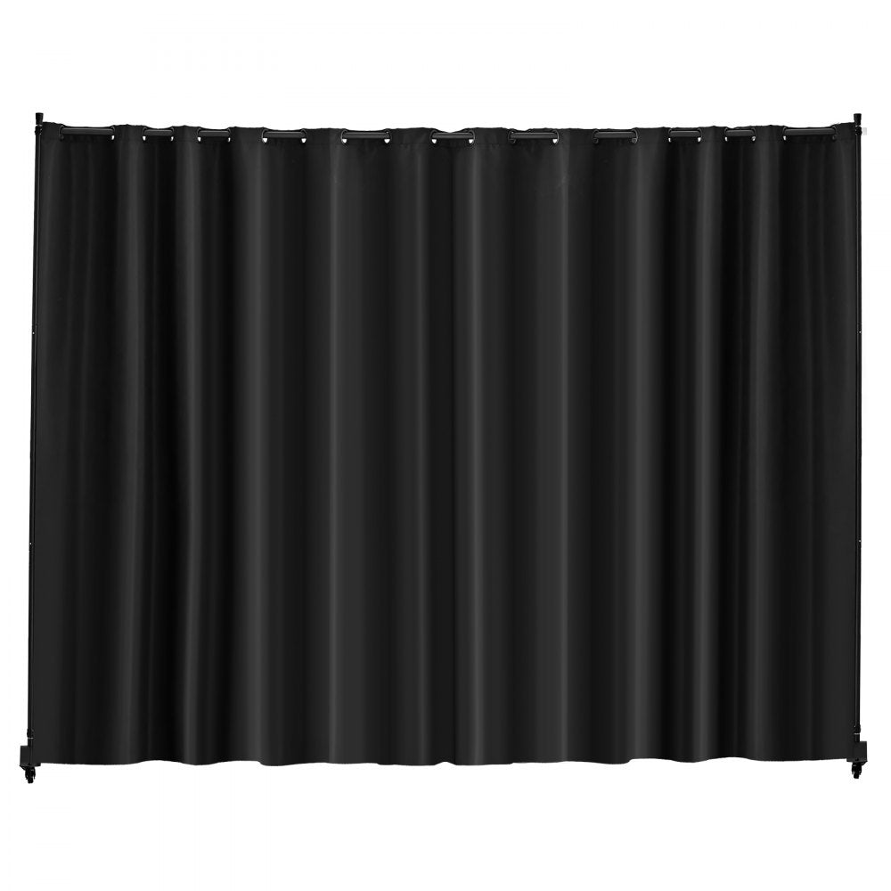 VEVOR Room Divider, Portable Panel Room Divider with Wheels Curtain Divider Stand, Freestanding Room Divider Privacy
