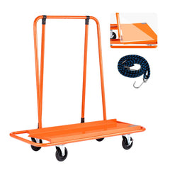 VEVOR Drywall Cart Dolly, 1800 lbs Load Capacity, Steel Panel Dolly with 4 Swivel Casters, Durable & Long-lasting