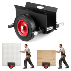 VEVOR Panel Dolly, 1000 lbs Load Capacity, Drywall Mover with 10 Inch Rubber Wheels Fits Different Terrain, Adjustable