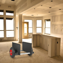 VEVOR Panel Dolly, 600LBS Capacity Slab Dolly, Heavy-duty Drywall Mover with 8" Pneumatic Wheels, Adjustable Clamp