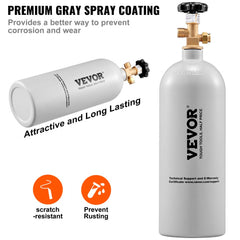 VEVOR CO2 Regulator Gauge with 0-60PSI, Heavy Duty CO2 Gauge Gas System, Draft Beer Regulator with Adjustable Pressure