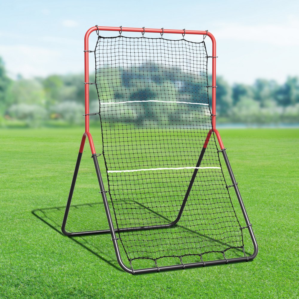 VEVOR Baseball And Softball Rebounder Net, 3 x 4.5 ft PitchBack Baseball Pitching Nest, 3-Way Baseball, Softball