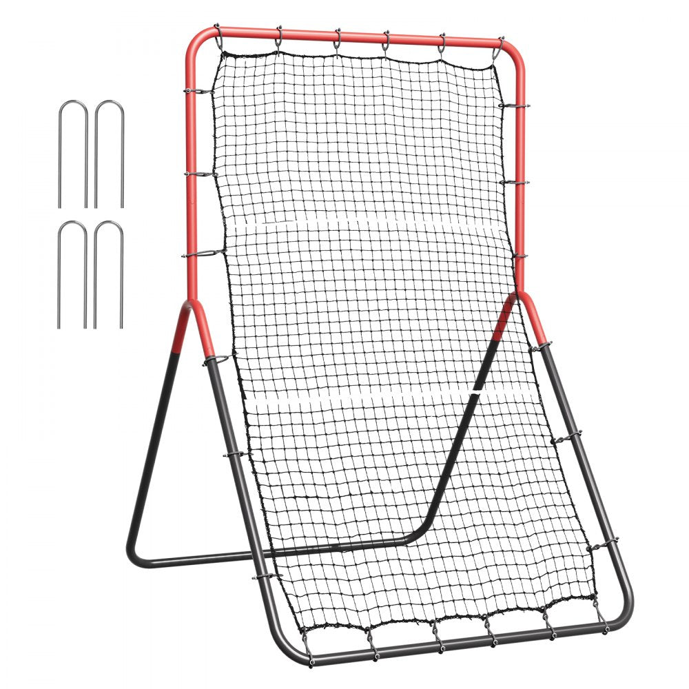VEVOR Baseball And Softball Rebounder Net, 3 x 4.5 ft PitchBack Baseball Pitching Nest, 3-Way Baseball, Softball