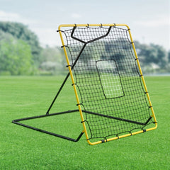 VEVOR Baseball Softball Rebounder Net 4 x 4.5 ft Pitch Back Trainer Target, 4 Adjustable Angles with Strike Zone, Steel