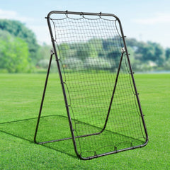VEVOR Baseball Softball Rebounder Net 4 x 6 ft Pitch Back Trainer Target, 5 Adjustable Angles with Strike Zone, Steel