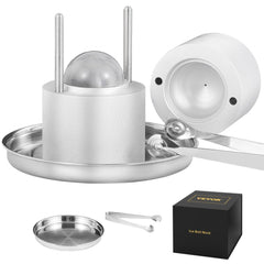 VEVOR Ice Ball Press, 2.4" Ice Ball Maker, Aircraft Al Alloy Ice Ball Press Kit for 60mm Ice Sphere, Ice Press with