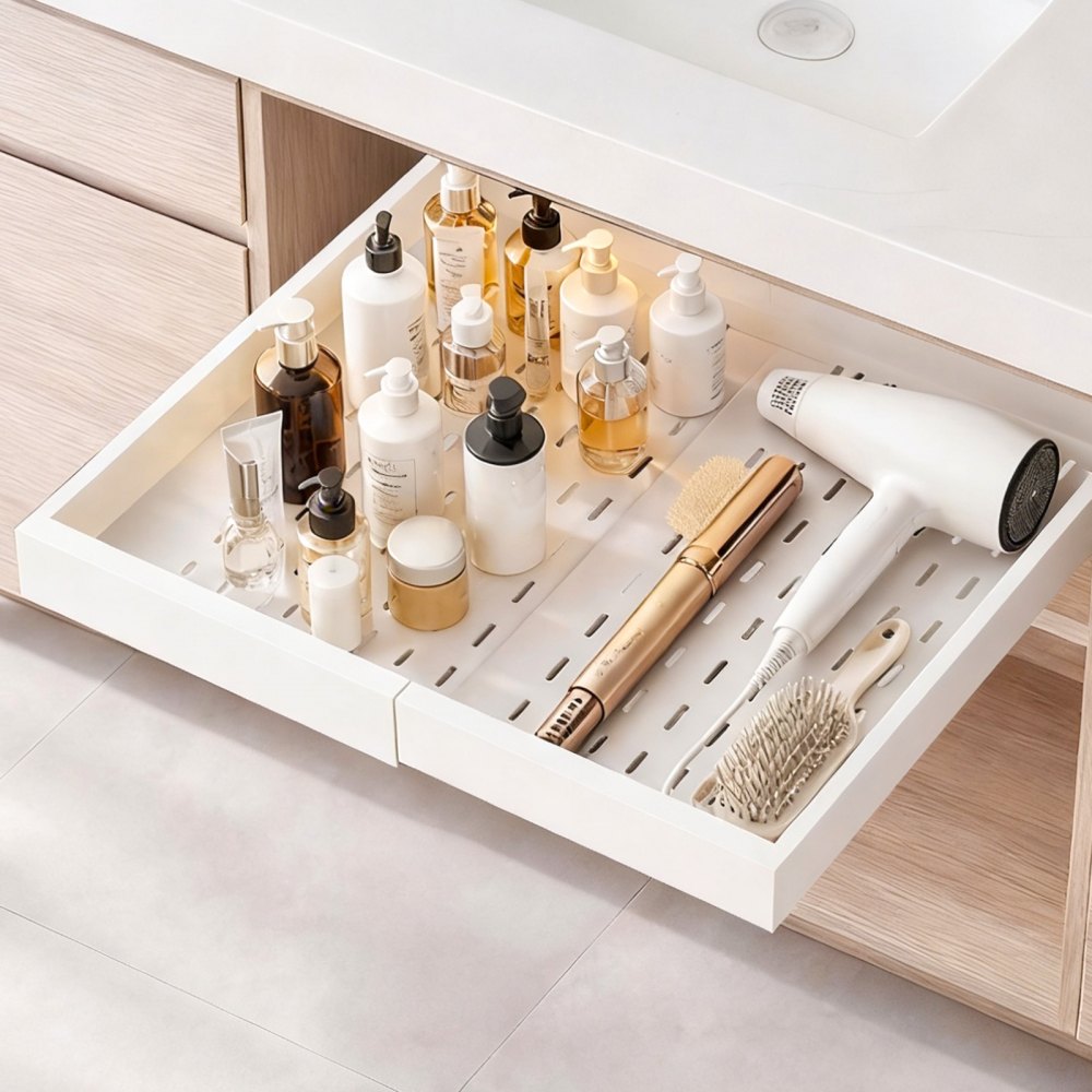 VEVOR Pull Out Cabinet Organizer, 4 Pack Expandable Width (12.2"-18.9"), 20.47" Deep Pull Out Drawers for Cabinets