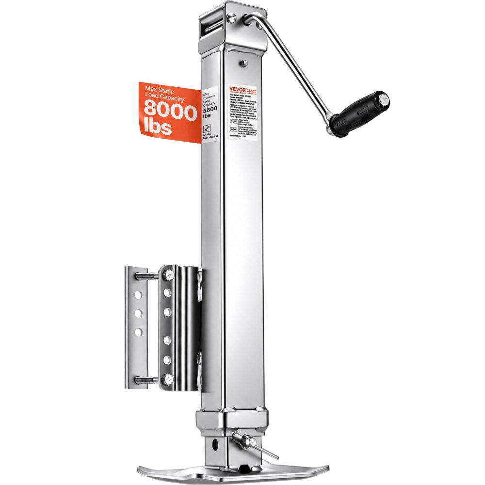 VEVOR Trailer Jack, 8000 lbs Static Load Capacity, Heavy Duty Swivel Bolt-on Trailer Jack, 28.5" Lift Trailer Jack