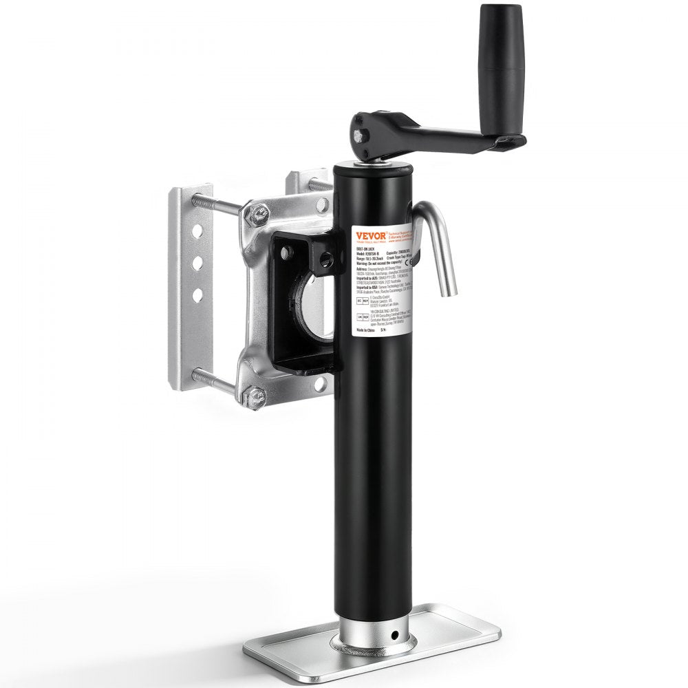 VEVOR Trailer Jack, 2000 lbs Dynamic Load Capacity, Heavy Duty Swivel Bolt-on Trailer Jack, 10" Lift Trailer Jack Stand