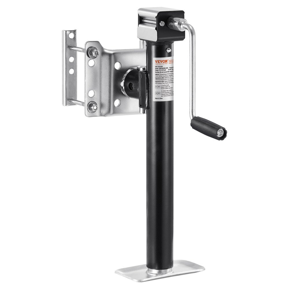 VEVOR Trailer Jack, 5000 lbs Dynamic Load Capacity, Heavy Duty Swivel Bolt-on Trailer Jack, 14.3" Lift Trailer Jack