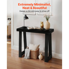 VEVOR 36 in Console Table, Modern Desk Behind the Couch, Wooden Rectangle Entrance Desk, Narrow Long Sofa Table Accent