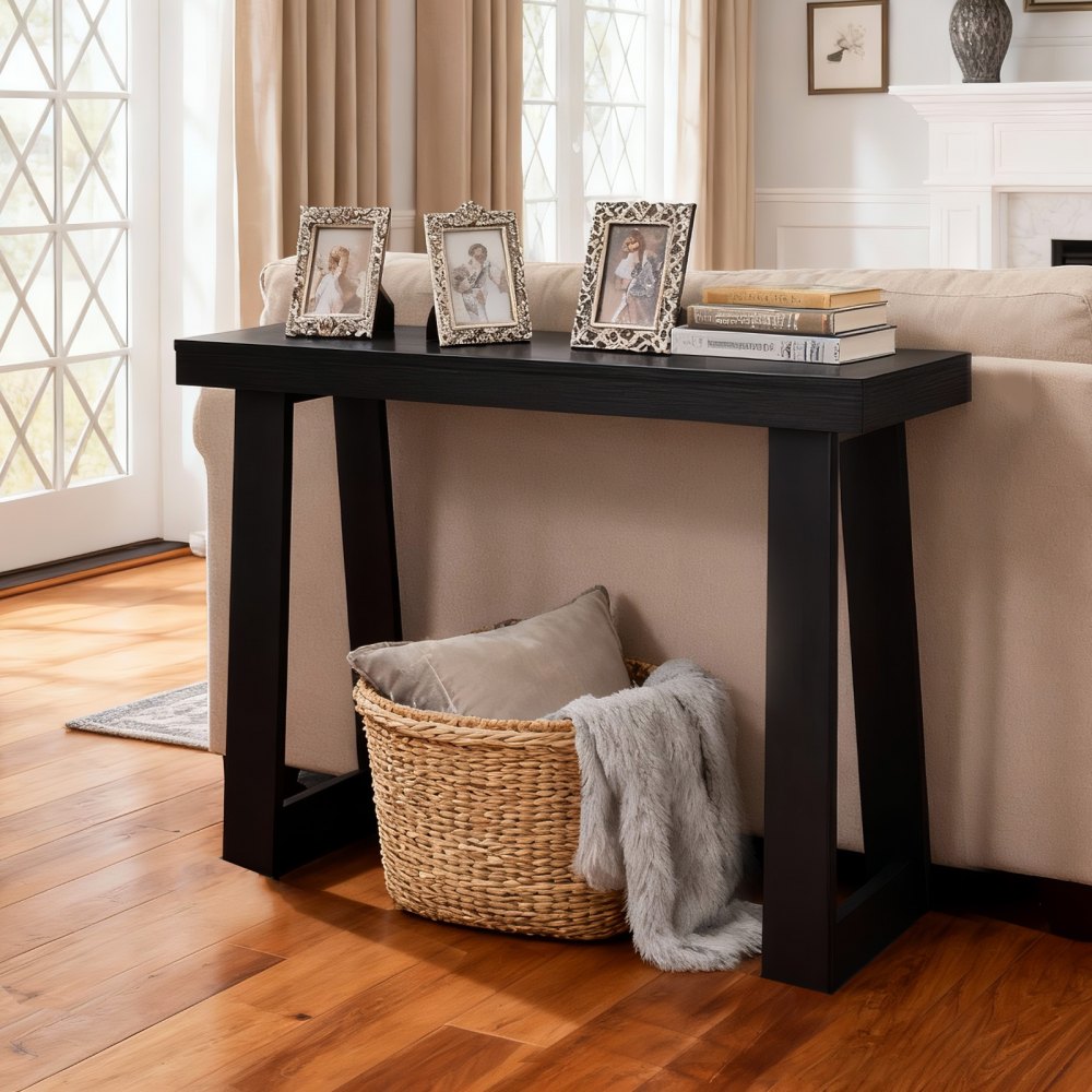 VEVOR 36 in Console Table, Modern Desk Behind the Couch, Wooden Rectangle Entrance Desk, Narrow Long Sofa Table Accent