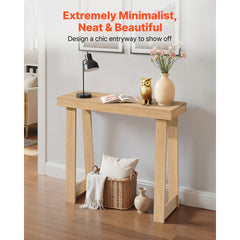 VEVOR 36 in Console Table, Modern Desk Behind the Couch, Wooden Rectangle Entrance Desk, Narrow Long Sofa Table Accent
