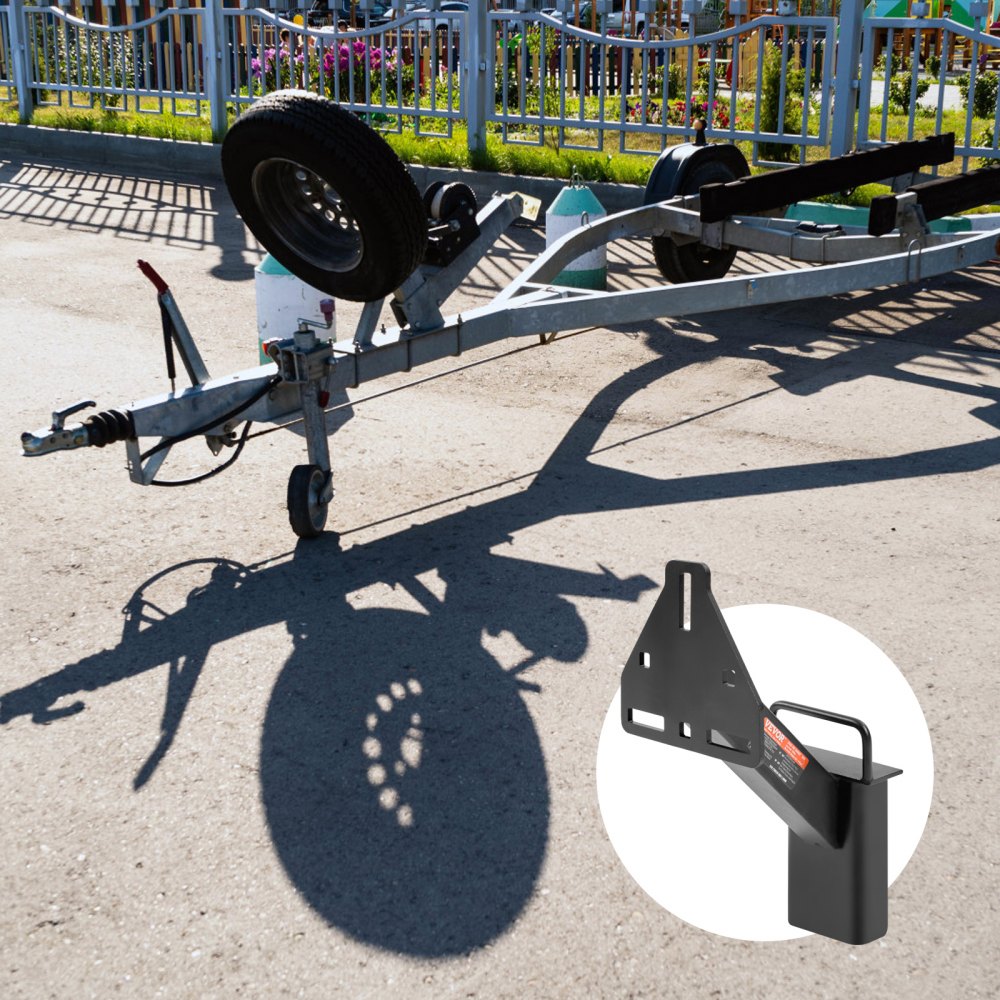 VEVOR Spare Tire Carrier, Trailer Spare Tire Mount, 160 lbs Capacity, Utility Trailer Accessories Fits Most 4 & 5 & 6 &